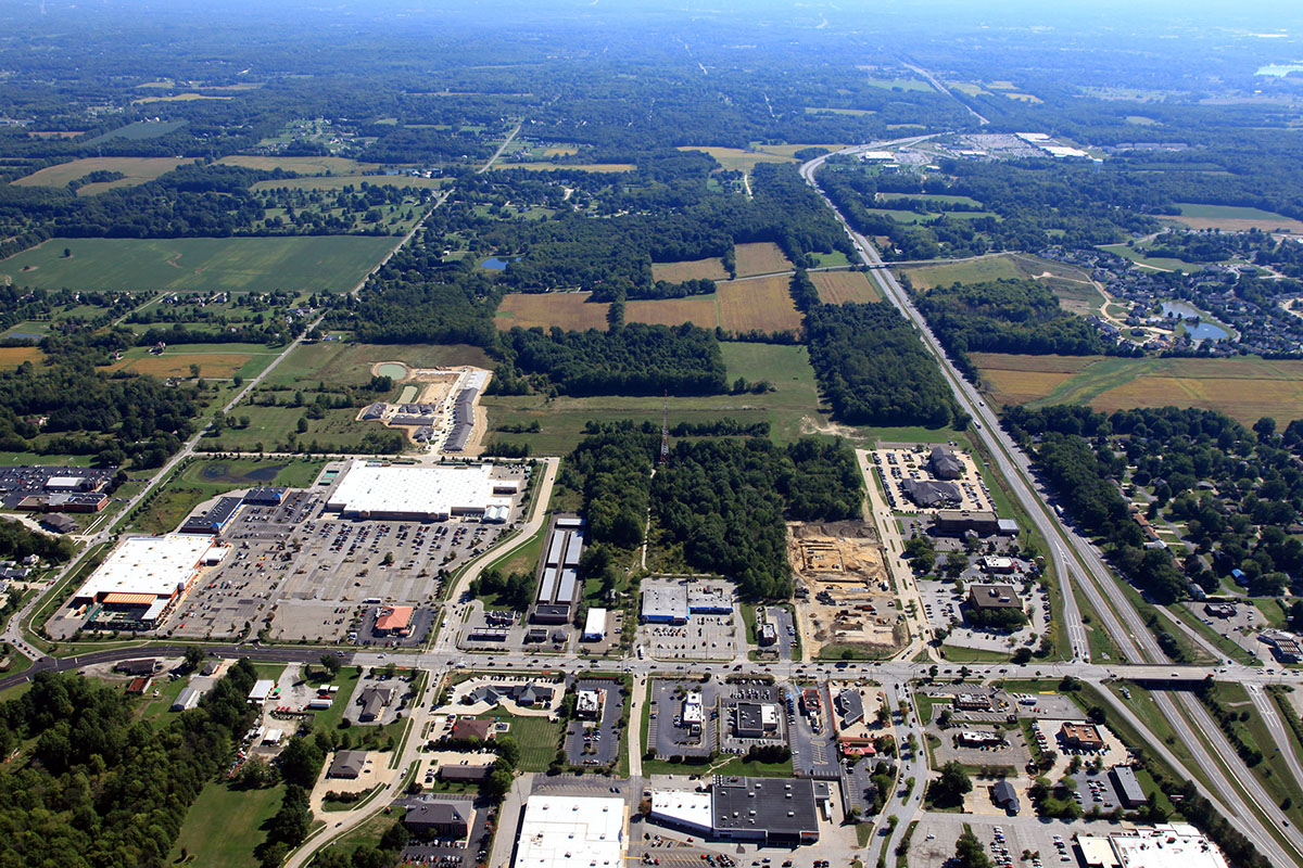 16. Aerial Photograph Looking East